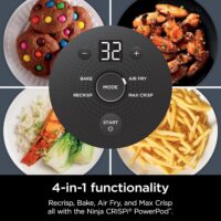 Ninja Crispi 4-in-1 Portable Glass Air Fryer Cooking System, 1500W, 4QT & 6-Cup TempWare Glass Containers with Storage Lids, Microwave, Freezer & Dishwasher Safe, Cyberspace Gray, FN101GY - Image 5
