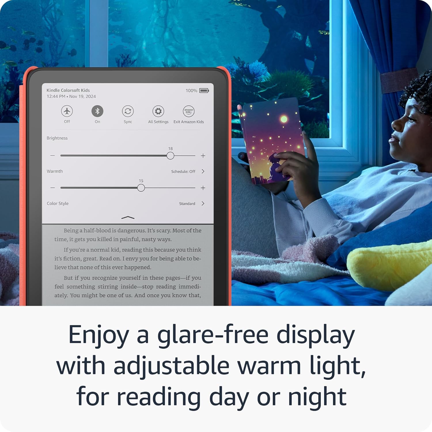 Amazon Kindle Colorsoft Kids 16GB (newest model) – First Kindle for kids in color, with cover - Starlight Reading - Image 2