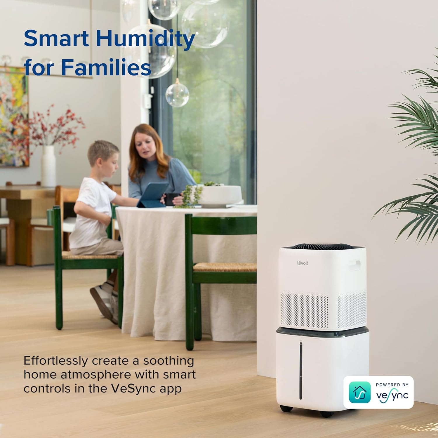 LEVOIT Superior 6000S Smart Evaporative Humidifiers for Home Whole House up to 3000ft², 6 Gal, Last 72-Hour, Premium Filter, Dry Mode, Wheels & Water Fill Hose & Foldable Storage - Quiet Sleep Mode - Image 2