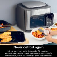 Ninja Combi All-in-One Multicooker, Oven, & Air Fryer, Complete Meals in 15 Mins, 14-in-1 Functions, Combi Cooker + Air Fry, Bake, Roast, Slow Cook and More, 3 Accessories, Stainless Steel, SFP701 - Image 8