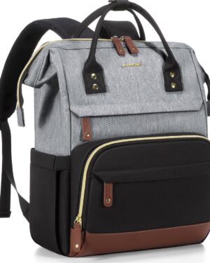 LOVEVOOK Laptop Backpack for Women, 15.6 Inch Work Business Backpacks Purse With Large Capacity, Waterproof Nurse Bag College Bookbag for School, Waterproof Casual Daypack for Travel