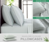 King Sheets by Pure Bamboo, Genuine 100% Organic Viscose Derived from Bamboo Bed Sheet Set, Luxuriously Soft & Cooling, Double Stitching, 2 Year Quality... - Image 4