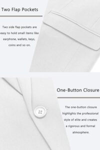 COOFANDY Men's Casual Blazer One Button Sport Coat Slim Fit Lightweight Suit Blazer Jacket - Image 2
