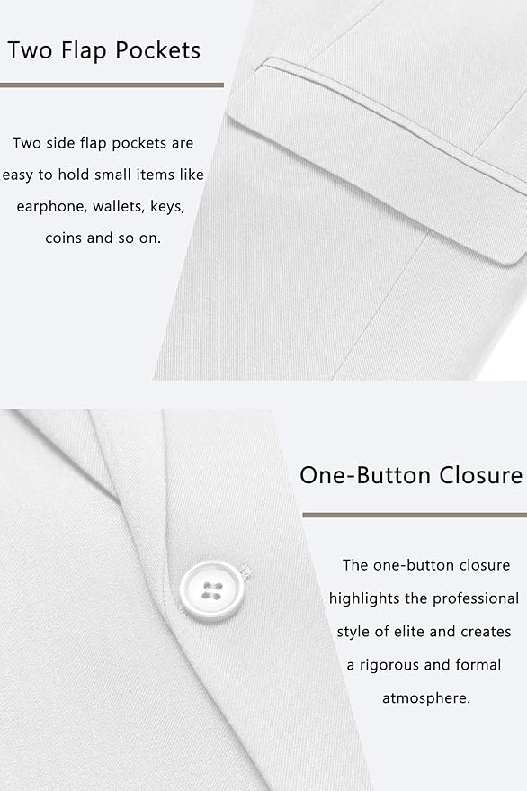 COOFANDY Men's Casual Blazer One Button Sport Coat Slim Fit Lightweight Suit Blazer Jacket - Image 2