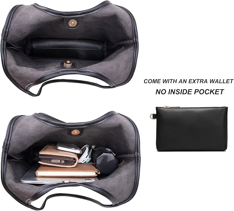 Montana West Slouchy Hobo Bags for Women Soft Designer Shoulder Purses Ladies Top Handle Handbag - Image 3