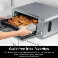 Ninja FT405CO 10-in-1 Digital Air Fry Oven with Extra Large Capacity, Flip Up and Away, Stainless Steel Body, and Temperature Control (Renewed) - Image 5