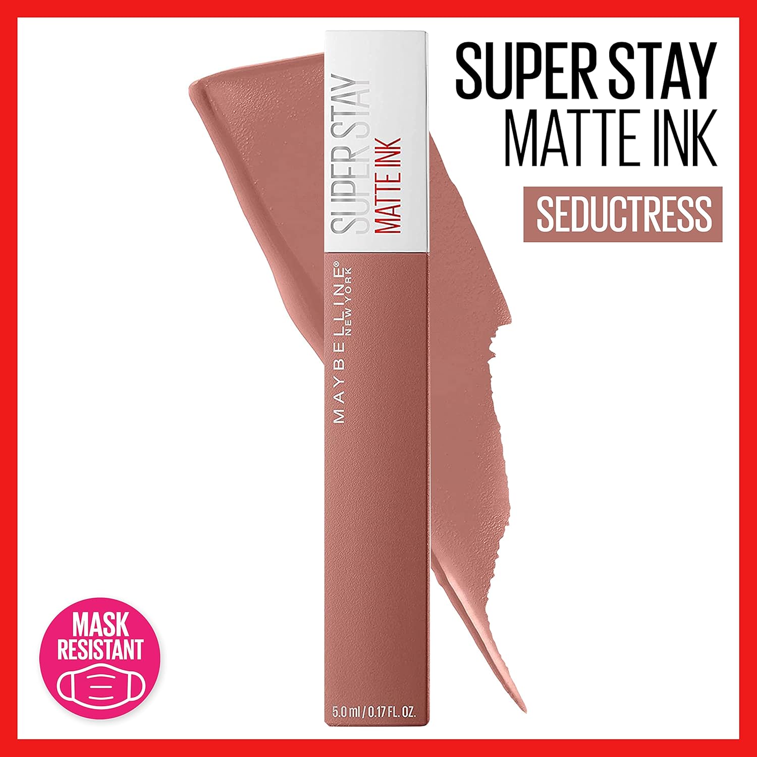 MAYBELLINE Super Stay Matte Ink Liquid Lipstick Makeup Long Lasting High Impact Color Up to 16H Wear Loyalist Light Pink Beige and Seductress Light Rosey Nude - Image 3