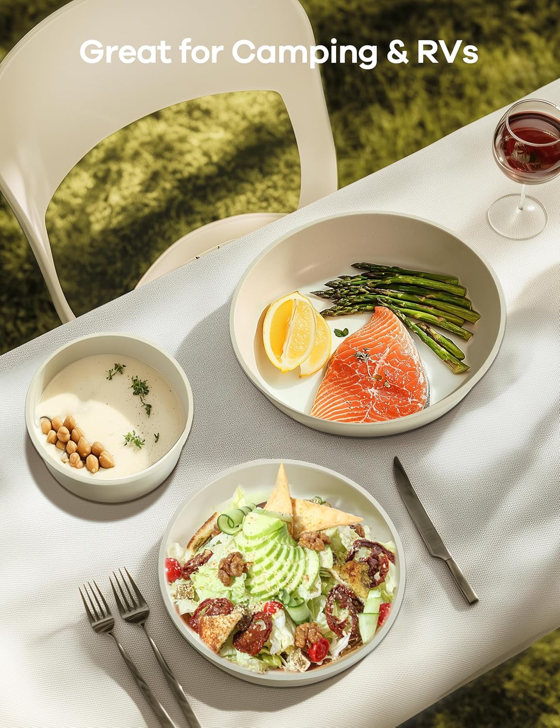 Ganiza 27pcs Nonstick Cookware Set, Pots and Pans Set Non Stick Detachable Handle, Non Toxic Cookware Sets Induction, Pots and Pans with Removable Handles, RV Cooking Set, Oven/Dishwasher Safe - Image 7