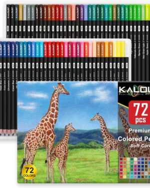 KALOUR 72 Count Colored Pencils for Adult Coloring Books, Soft Core,Ideal for Drawing Blending Shading,Color Pencils Set Gift for Beginners Artists