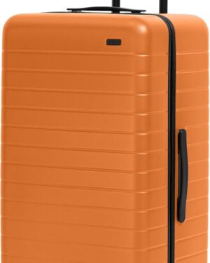 Away Large Trunk Luggage, 31 Inch Hardside Suitcase with Spinner Wheels, Lightweight & Durable, TSA Lock, Ideal for Long Trips, Sorbet Orange