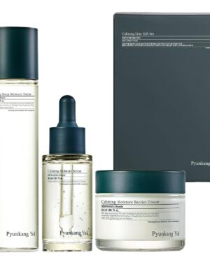 Pyunkang Yul Calming Line Gift Box Set-Korean Facial Skin Care Essential for Daily Moisturizing with Toner, Serum, Cream, Vegan & Cruelty Free Stocking Stuffer Christmas Holiday New Year gift set