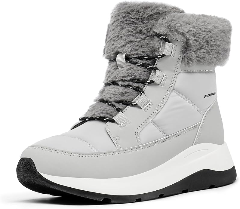 DREAM PAIRS Women's Winter Snow Boots, Faux Fur Waterproof Ankle Booties, Zaylee Ladies Comfortable Short Boots Outdoor