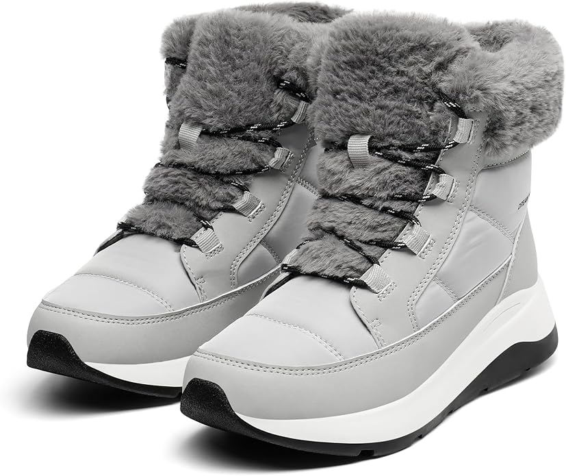 DREAM PAIRS Women's Winter Snow Boots, Faux Fur Waterproof Ankle Booties, Zaylee Ladies Comfortable Short Boots Outdoor - Image 3