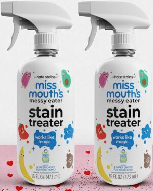 Miss Mouth’s Messy Eater Stain Treater Spray 2-Pack 16oz baby-safe stain remover