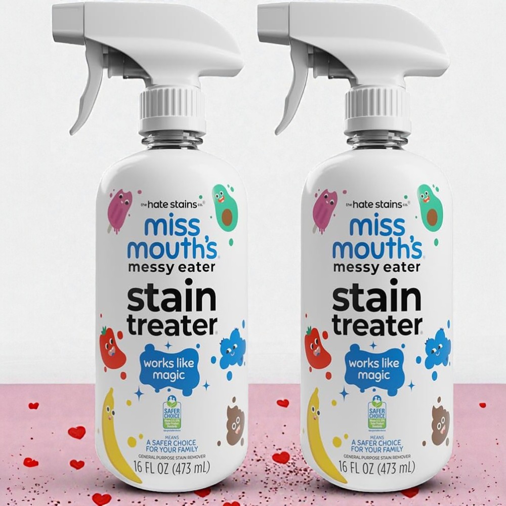 Miss Mouth’s Messy Eater Stain Treater Spray 2-Pack 16oz baby-safe stain remover