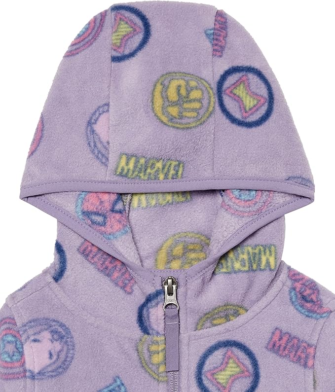 Amazon Essentials Disney | Marvel | Star Wars | Princess Girls and Toddlers' Polar Fleece Full-Zip Hoodie Jackets - Image 3