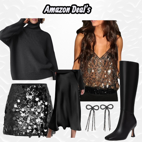 Chic black turtleneck paired with trendy flared pants for a stylish and comfortable everyday outfit by Kiran Shahneel.