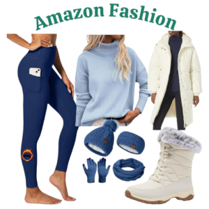 Fall fashion essentials including a puffer jacket and leggings for cozy, stylish cold-weather outfits.