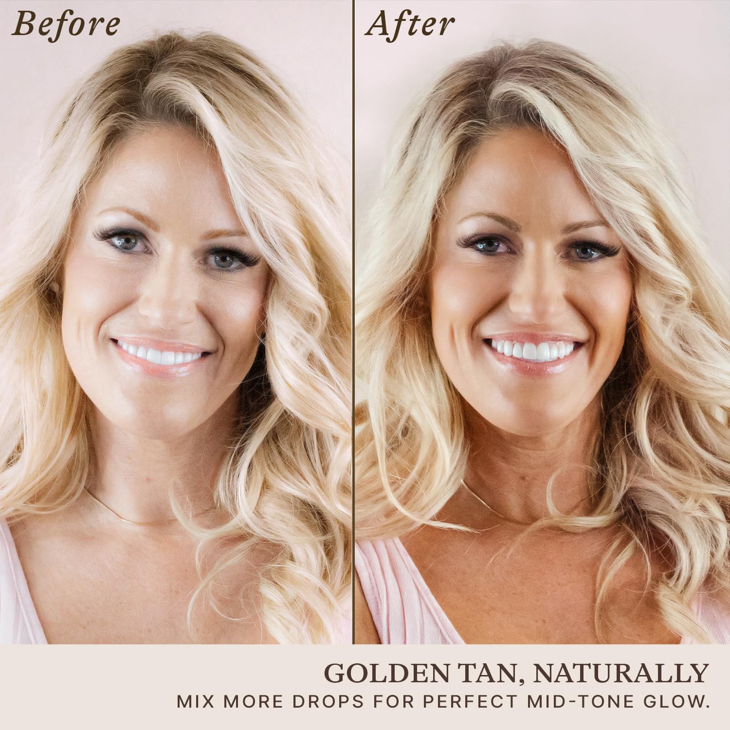Self Tanning Drops - USA Made with Natural & Organic Ingredients, Medium Face Tanning Drops to Add to Lotion, Moisturizing Bronzing Tanner for Face & Body, Toxin Free Tanner for Fake Tan - Image 4