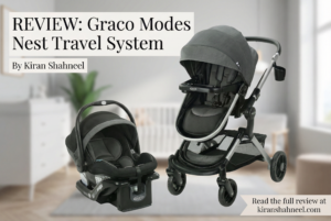 Graco Modes Nest 3-in-1 stroller and infant car seat travel system with adjustable Slide2Me seat and SnugRide DLX car seat in Sullivan color.