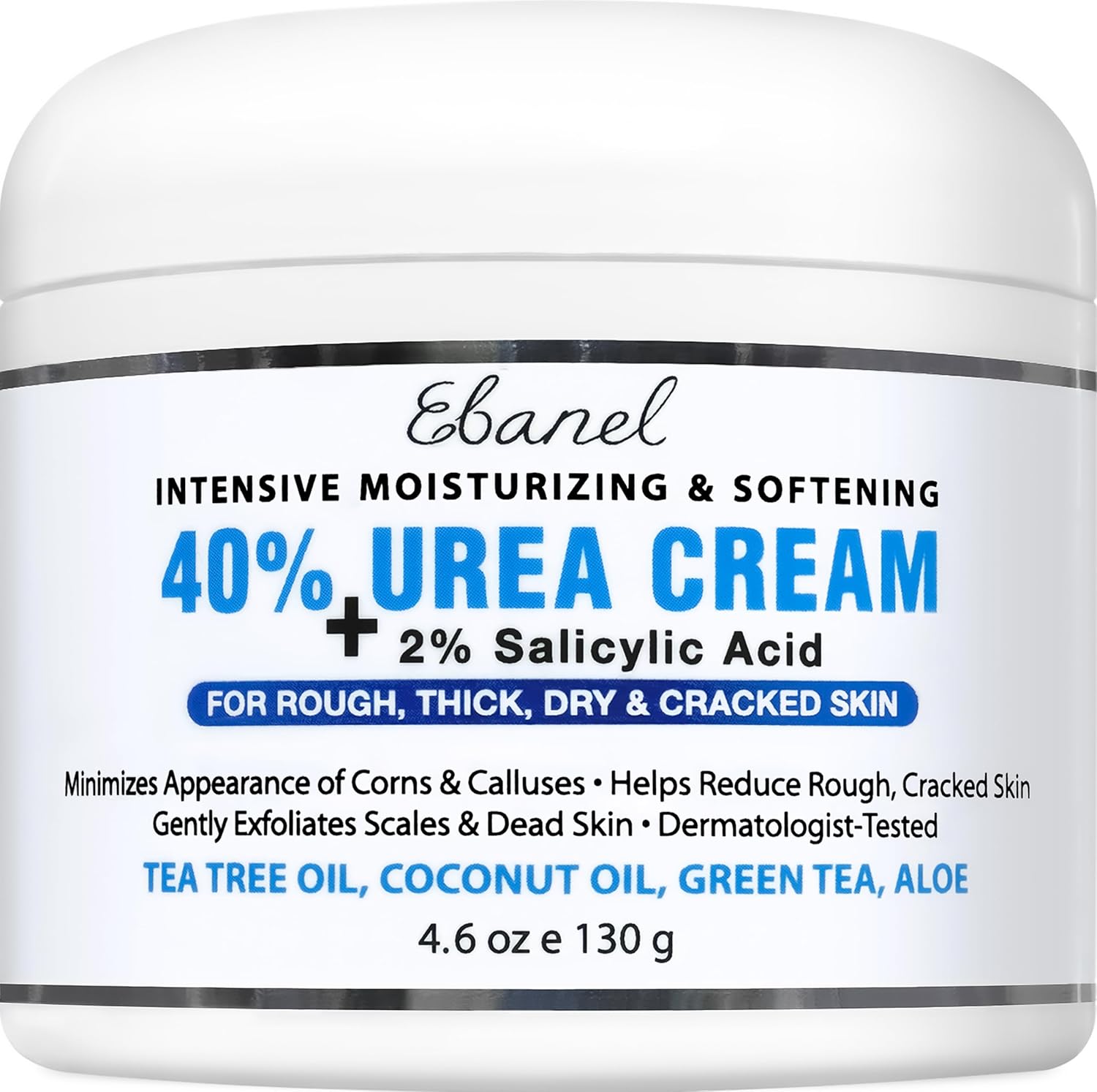 Ebanel Urea Cream 40% plus Salicylic Acid 2% foot cream for dry cracked heels and callus removal