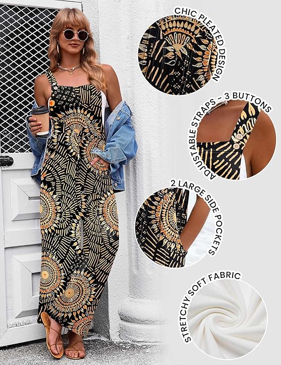 Effortless Boho Vibes: My Honest Review of the Ekouaer Floral Printed Wide Leg Jumpsuit By Kiran Shahneel - Image 2